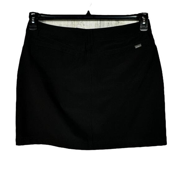Eddie Bauer SZ 10 Tennis Golf Skort Stretch Quick Dry Zip-Fly Pockets Black - Picture 4 of 8